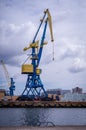 there is a crane in a transshipment port