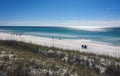 Nearly Empty Pensacola Beach in Florida