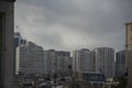 Baku block houses at winter Royalty Free Stock Photo