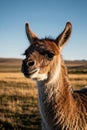 Picture of a llama standing in the grass, Generative AI Royalty Free Stock Photo