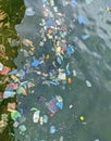 there is a lot of plastic waste in the sea