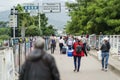 There are lots of Colombians and Venezuelans crossing the border every day.