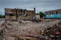 Burned Police Station in Minneapolis