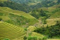 The scenery of terraced fields in Mu Cang Chai in the ripe rice season