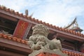 The stone beasts inside the Tainan Confucius Temple guard the ancient cultural relics inside. Royalty Free Stock Photo