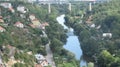 The river Dyje flows through the city of Znojmo