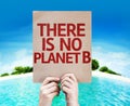 There Is No Planet B card with a beach background