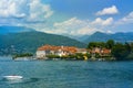 Pallanza, Lake Maggiore lies shimmering in the sunshine of northern Italy