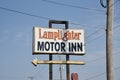 Lamplighter Motor Inn Street Sign, Memphis, Tennessee Royalty Free Stock Photo