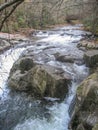 Whitetop Laurel Creek Waterfall in Virginia Royalty Free Stock Photo