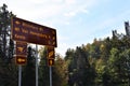 Olympic sports complex sign lake placid usa Royalty Free Stock Photo