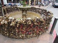 Locks fountain is on 1249, 18th July Avenue, Montevideo, Uruguay.