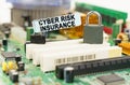 There is a sticker on the motherboard that says - Cyber Risk Insurance