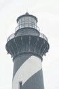 There are three historic lighthouses located in the park. Both the Cape Hatteras Lighthouse and the Bodie Island Lighthouse are op Royalty Free Stock Photo