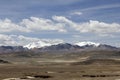 There are two beautiful and spectacular snow mountains in the distance