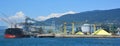 There are two sulphur terminals serving the West Coast of Canada, Royalty Free Stock Photo