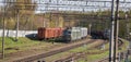 Old trains in Ukraine between Ternopil and Kyev