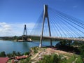 There is a view of the Barelang Bridge