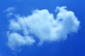 There was a strange cloud in the dark blue sky, which seemed to be about to disperse Royalty Free Stock Photo