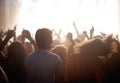 Theres nothing quite like live music. fans enjoying a rock show.