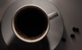 Theres something so comforting about coffee. Closeup shot of a cup of black coffee.