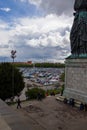 Theresienwiese, munich, germany, 2019 april 27: view over the Jumble sale, flea market in bavaria at the theresienwiese in munich
