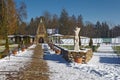 A thermal bath complex in Miskolctapolca, Hungary. February 2013 Royalty Free Stock Photo