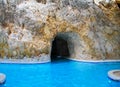 Thermal baths in the cave, swimming pool, hot springs, relaxation and spa, therapeutic bathing, rest, healing