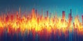 A thermal heatmap effect and grain texture over an abstract gradient, forming a futuristic background.