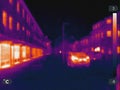 Thermal Image of a car Royalty Free Stock Photo