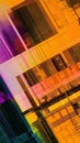 thermal image showing heat dissipation in an advanced microchip design