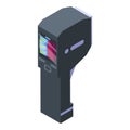 Thermal imager detection icon, isometric style