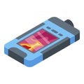 Thermal imager device icon, isometric style Royalty Free Stock Photo