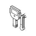 thermal imager isometric icon vector illustration