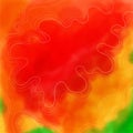 Thermal imager. thermography image with red, yellow, green colors. Colorfull abstract background. Climate change, global Royalty Free Stock Photo