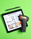 Thermal Imaging for Home Energy Efficiency Audit Royalty Free Stock Photo