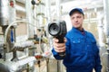 Thermal imaging inspection of plumbing equipment