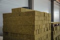 Thermal insulation material in warehouse Royalty Free Stock Photo