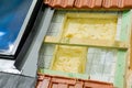 Thermal insulation of a roof