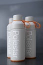 Thermal mug, black thermos, bottle with logo Polestar in showcase, original accessory, custom-made for fans of Polestar vehicle,