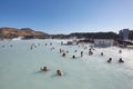 Thermal pool with hot water
