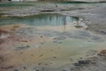 A thermal pool at yellowstone park.