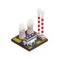 Thermal Power Plant Composition Royalty Free Stock Photo
