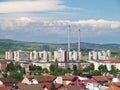 Thermal power plant in Drobeta Turnu Severin. Industrial area.