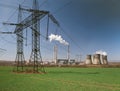 Thermal power station Royalty Free Stock Photo