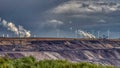 open pit lignite mining in Germany Royalty Free Stock Photo