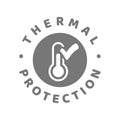 Thermal protection vector label