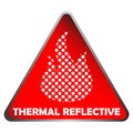 Thermal reflective icon - thermal insulation - heat