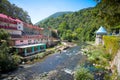 The Thermal springs in Baile Herculane during summer season, Rom Royalty Free Stock Photo