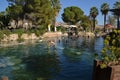Cleopatraâs Antique Pool at the Pamukkale Hot Springs, Pamukkale, Turkey